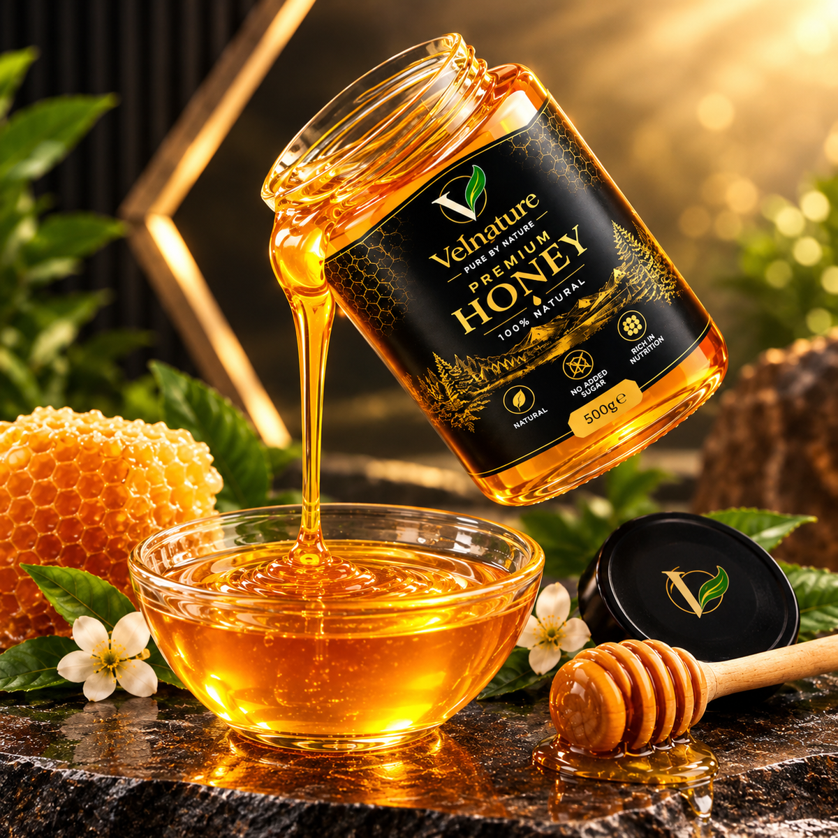 Small Bee Golden Honey (500g)